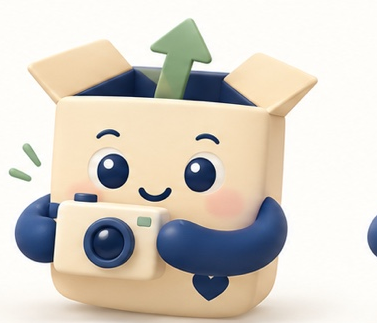 Boxy helping capture belongings