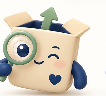 Boxy helping find belongings